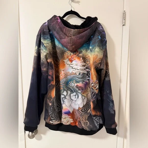 Threyda Neurogenesis Sherpa Hoodie by Blake Foster - size XXL - Picture 3 of 14